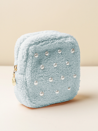 Blue Pearl Teddy Pouch