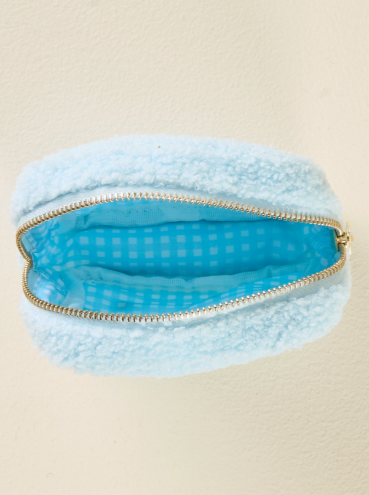 Blue Pearl Teddy Pouch