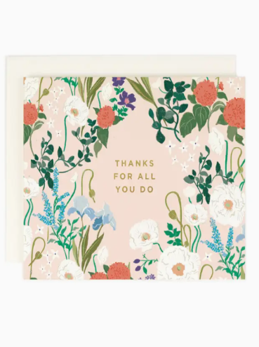 Thanks for all you Do Card