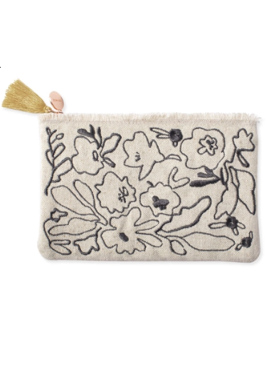 Messy Flower Coin Pouch