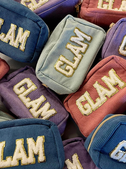 Glam Chenille Cosmetic Bag