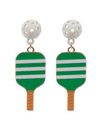 Pickleball Paddle Stripe Earring
