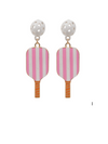 Pickleball Paddle Stripe Earring