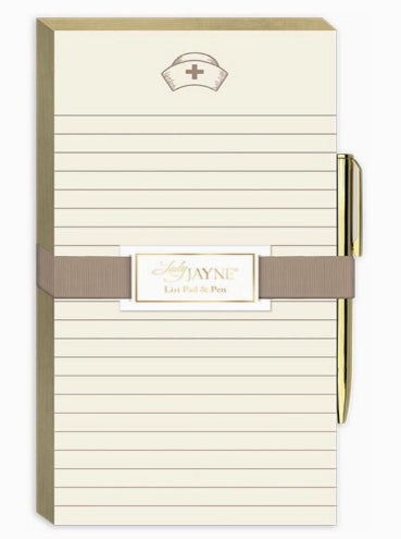 Magnetic Nurse Hat Notepad – Rhinestones and Roses