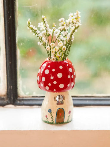 Mushroom Bud Vase