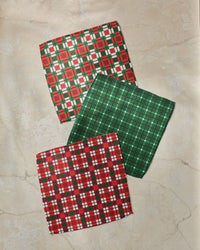 Noel Plaid Dishcloth Set