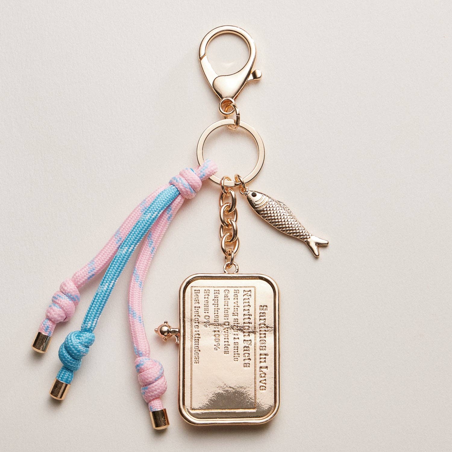 Sardine Tin Keychain Pink