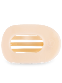Round Flat Hair Clip | Large | Almond Beige
