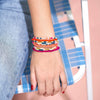 Vibrant Beaded 10 Strand Stretch Bracelets