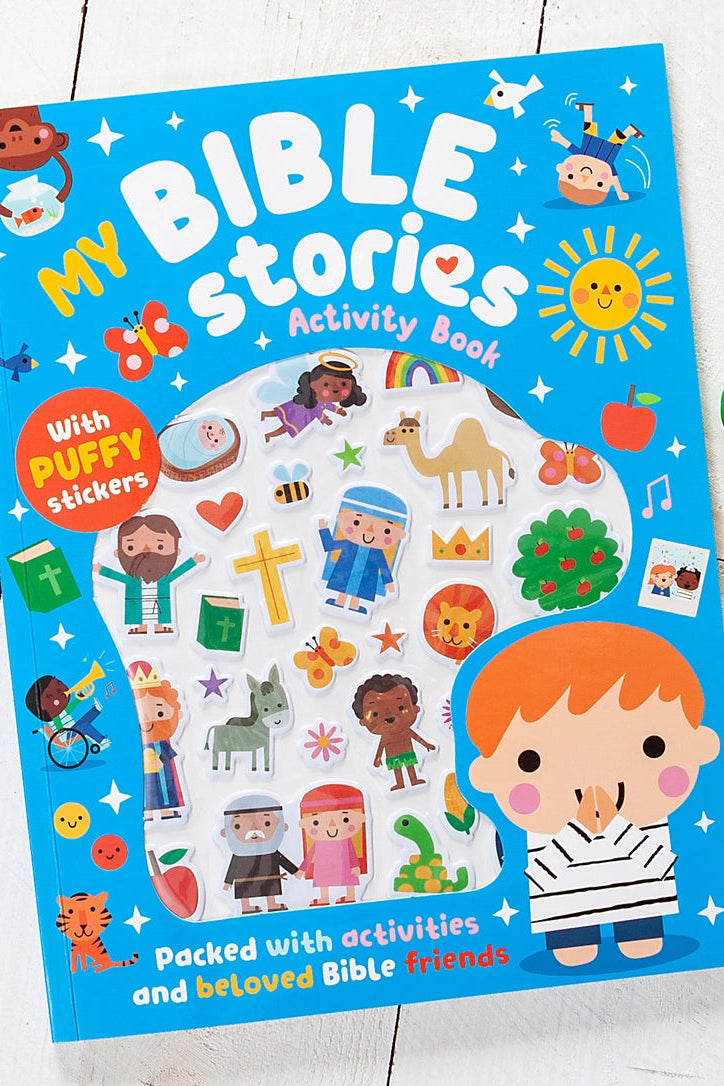 Blue Bible Stories Activity Book