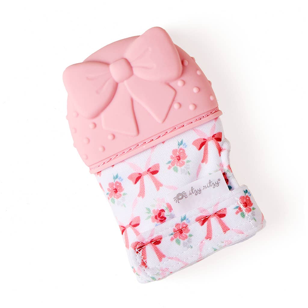 Bow Teething Mitt