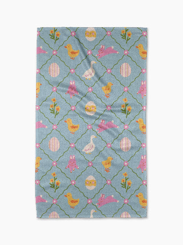 Easter Critters Tea Towel