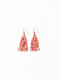 Cassie Mini Confetti Fringe Earrings