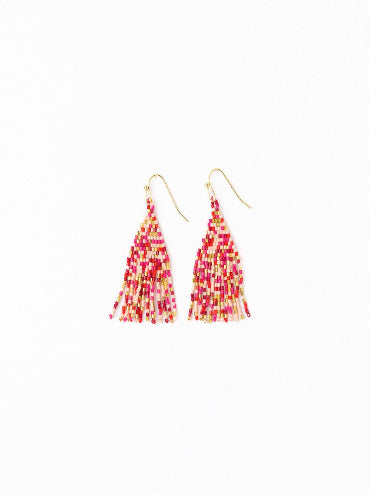 Cassie Mini Confetti Fringe Earrings