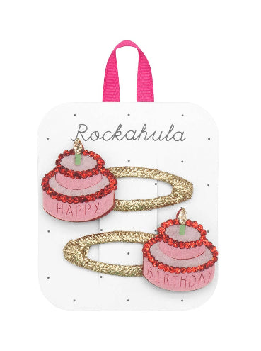 Birthday Cake Hair Clips