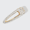 Rhinestone Large Hair Clip Gold
