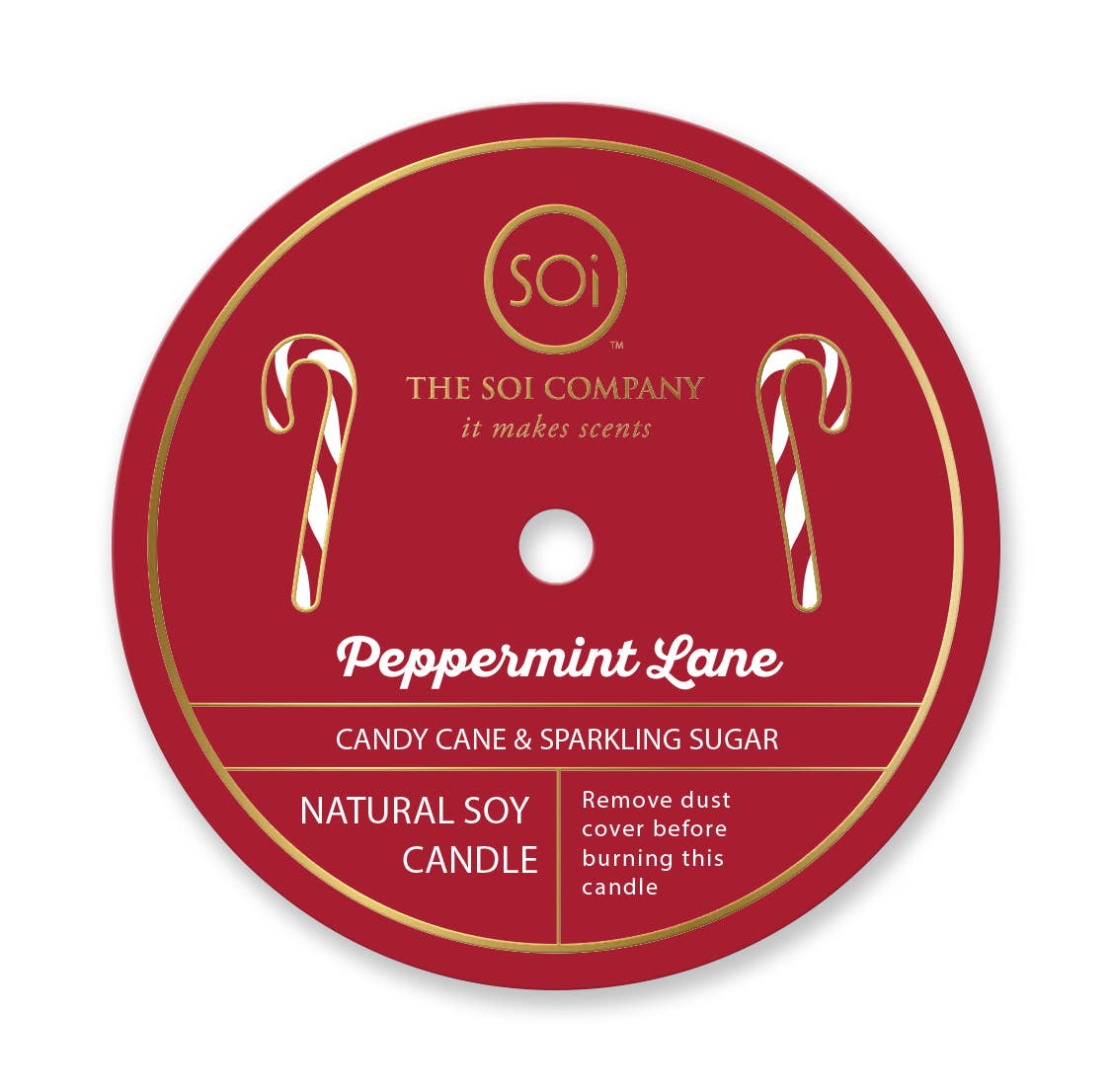 Peppermint Icon Candle - 12oz