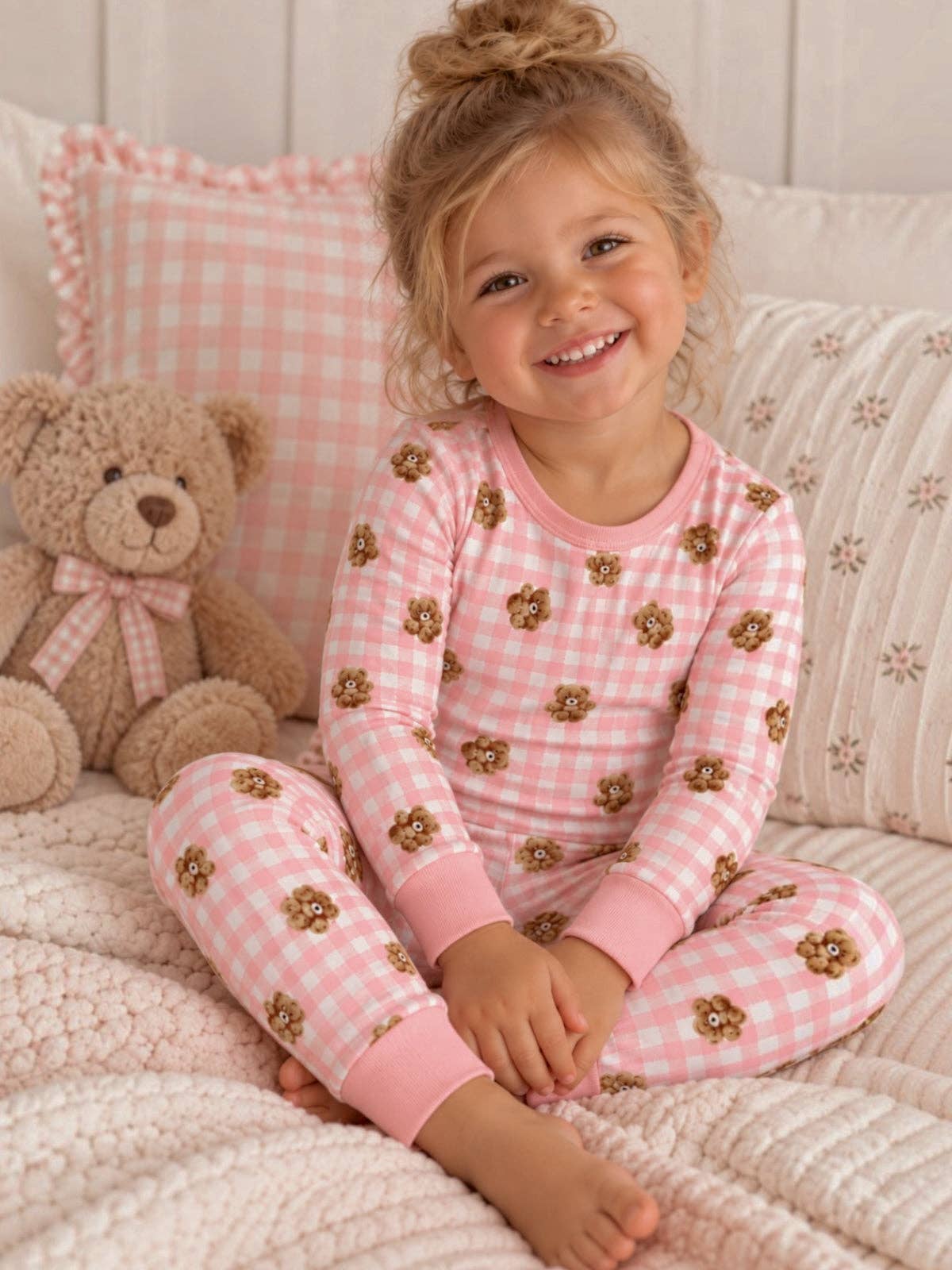 Pink Teddy Picnic 2-Piece Set