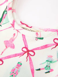 Ballet Christmas Bow Flare Dress