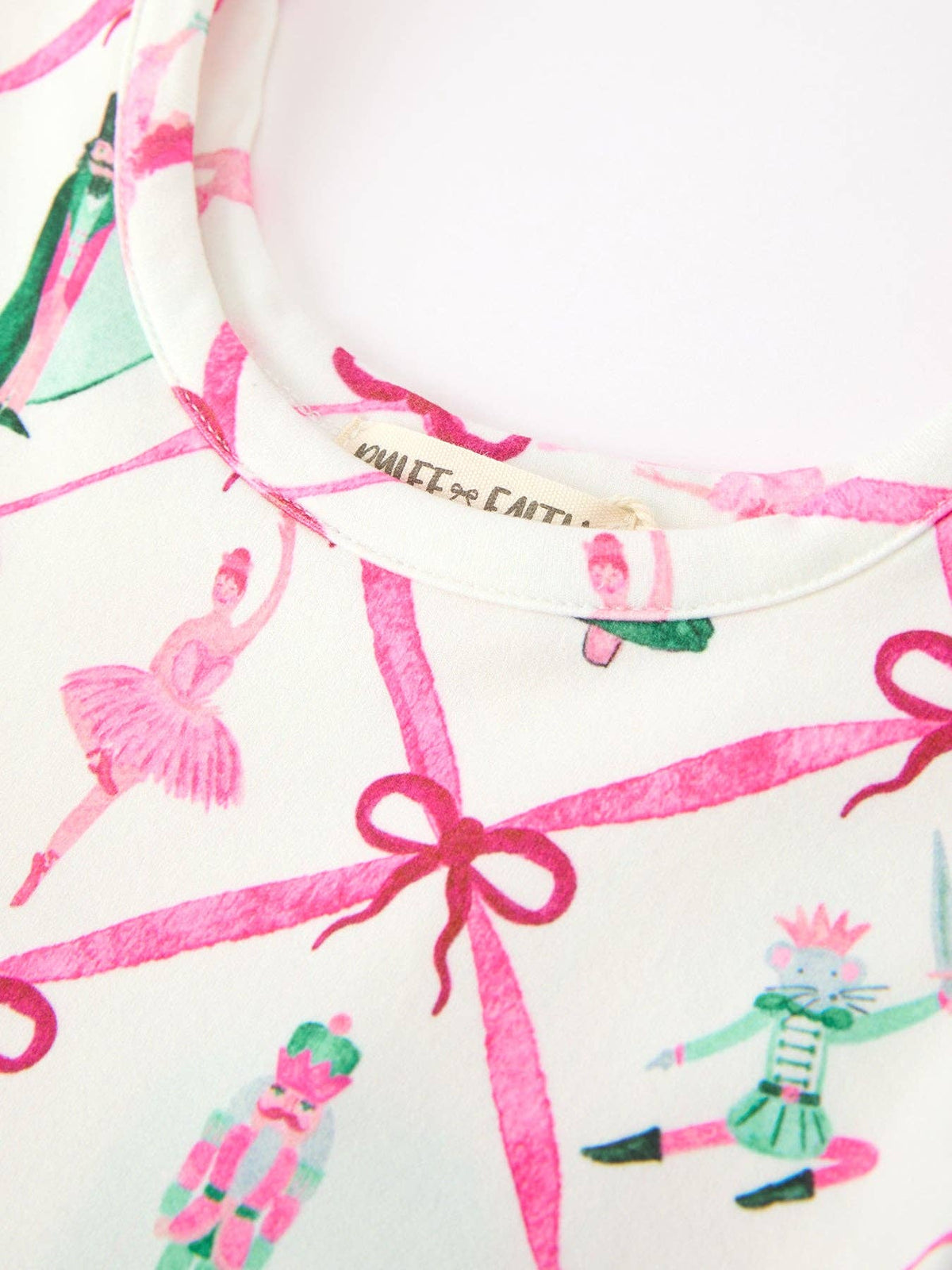 Ballet Christmas Bow Flare Dress