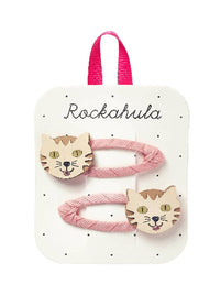 Tabby Cat Hair Clips
