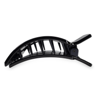 Square Flat Hair Clip | Large | Jet Black