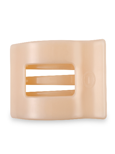 Flat Rectangle Hair Clip | Large | Almond Beige