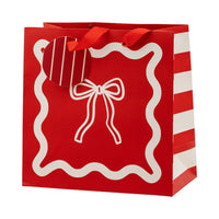 Christmas Bows Gift Bag Set