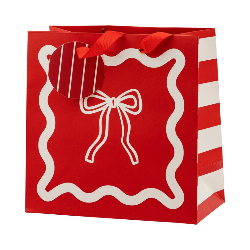Christmas Bows Gift Bag Set
