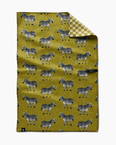 Zebra Way Double Sided Tea Towel