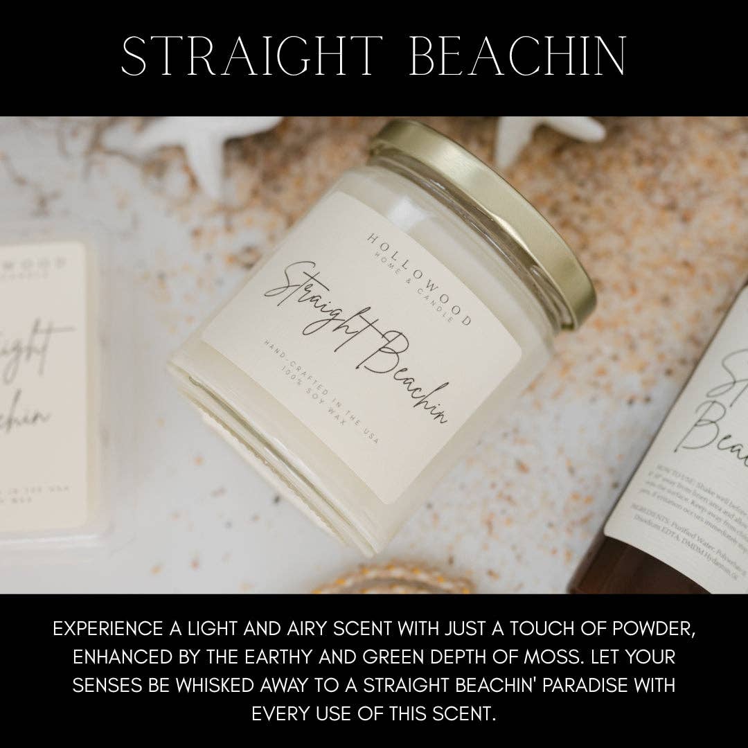 STRAIGHT BEACHIN | SUMMER | 8 OZ SOY CANDLE