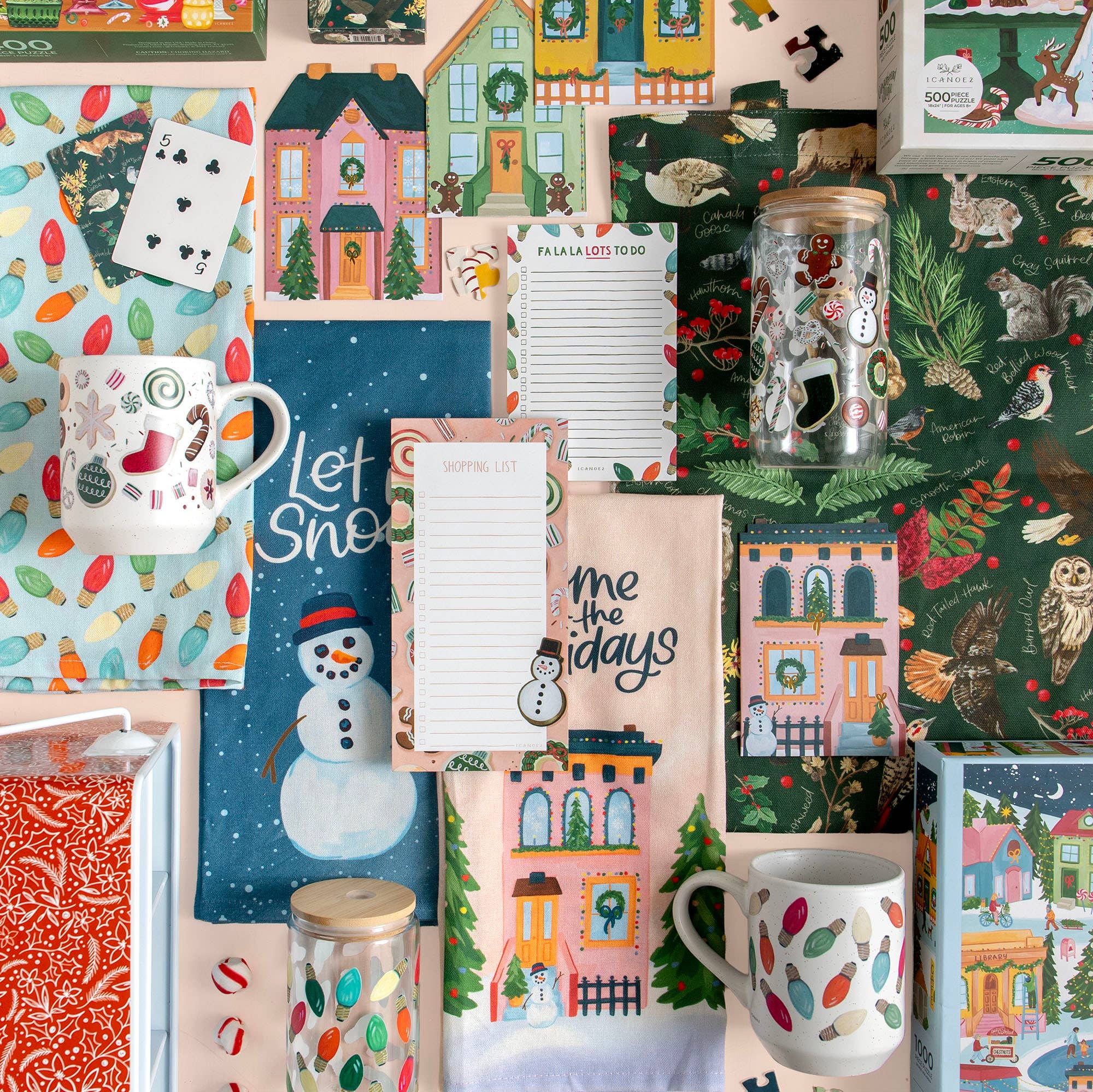 Christmas Cottage Mini Greeting Card Box Set