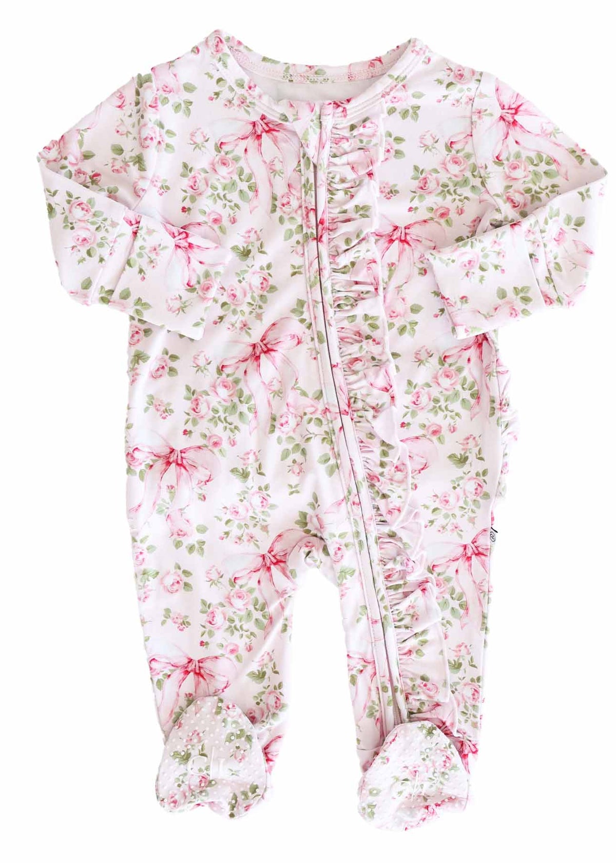 Bows in Bloom Ruffle Footie