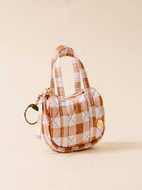 Little Duffle Charm-Maple Gingham