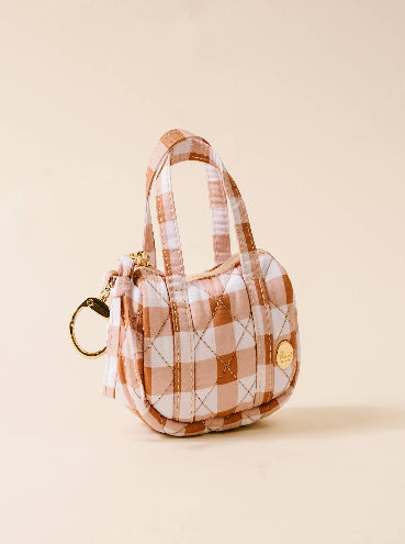 Little Duffle Charm-Maple Gingham