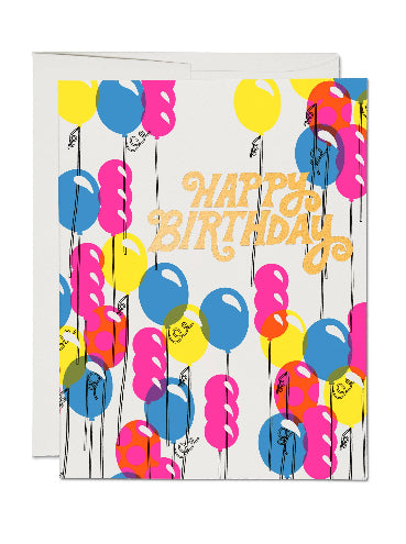 Birthday Balloons Card