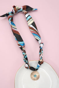 HANDMADE SCARF CHARM NECKLACE