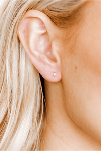 Payton Pearl Studes - White 3mm