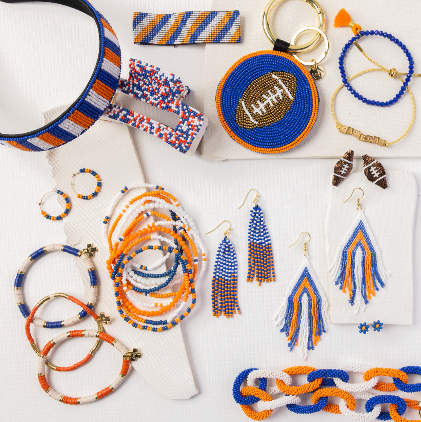 Blue Flower Post Earrings