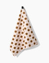 Artisanal Floral Cream Tea Towel