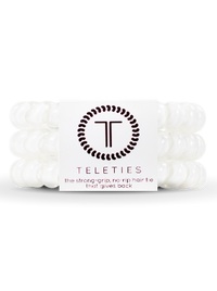 Spiral Hair Coils | Large | Coconut White Hair Ties