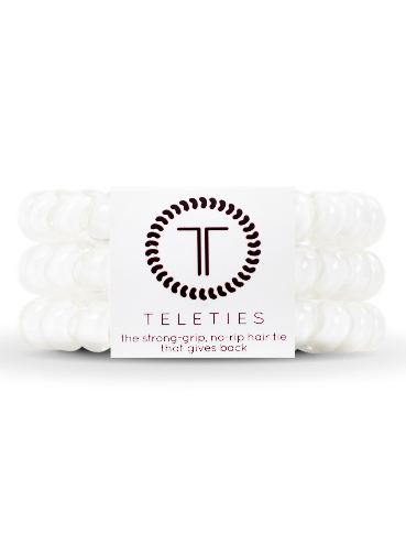 Spiral Hair Coils | Large | Coconut White Hair Ties