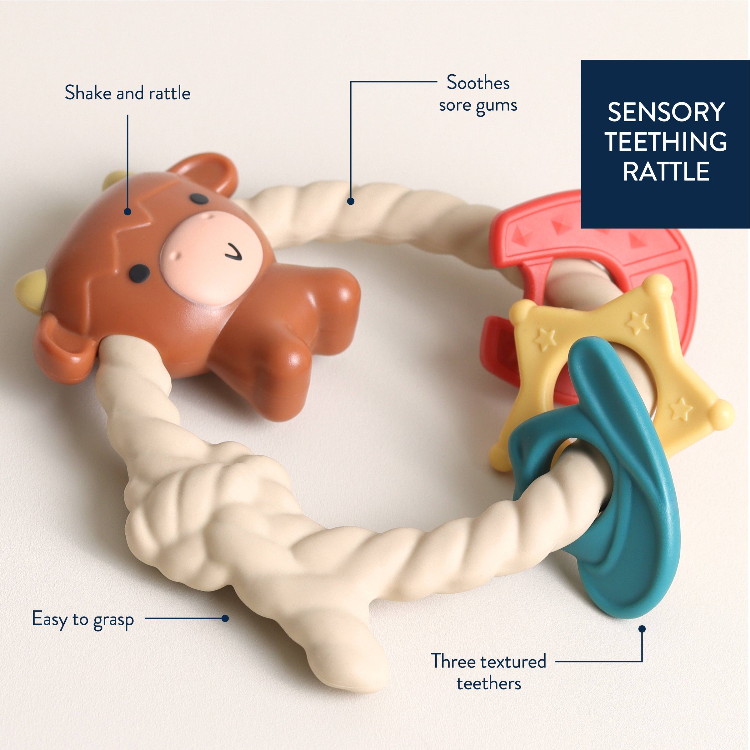 Highland Cow Rattle