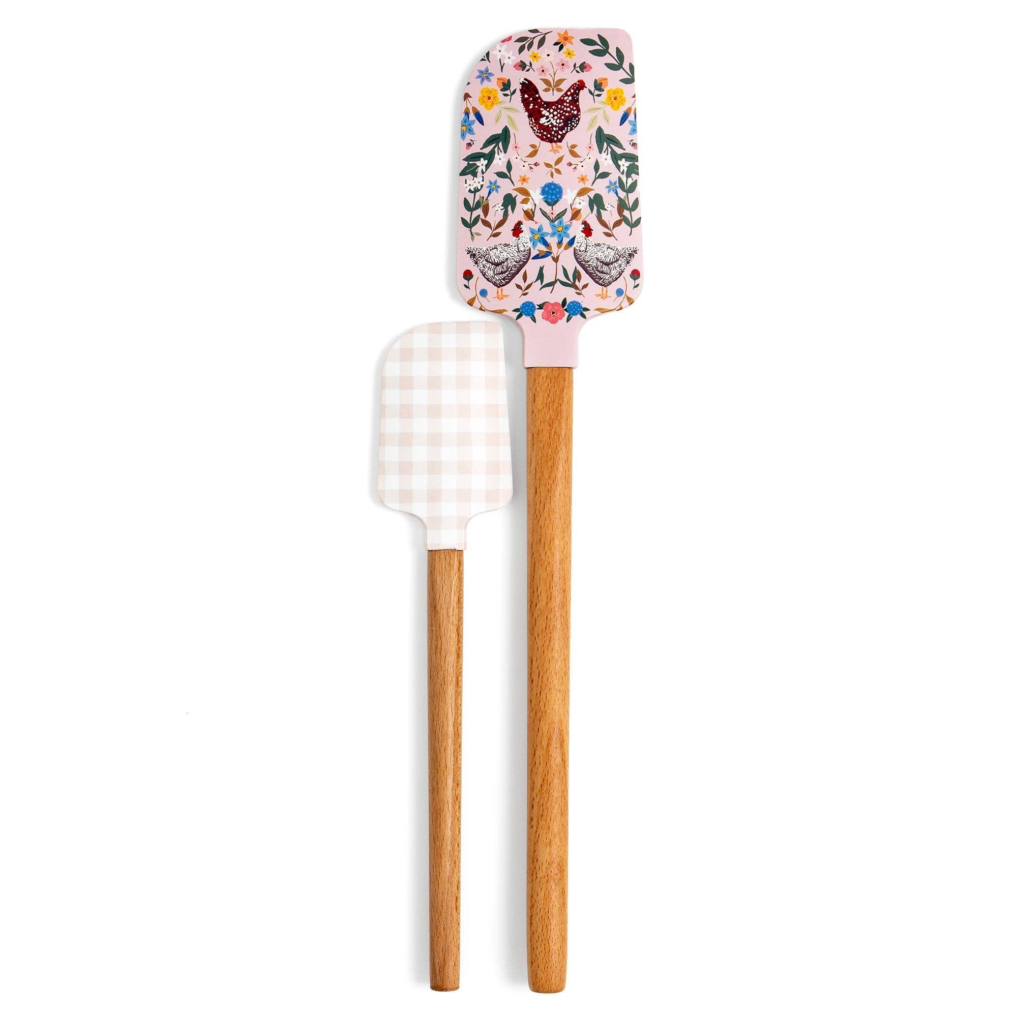 Chicken & Flowers Silicone Spatulas