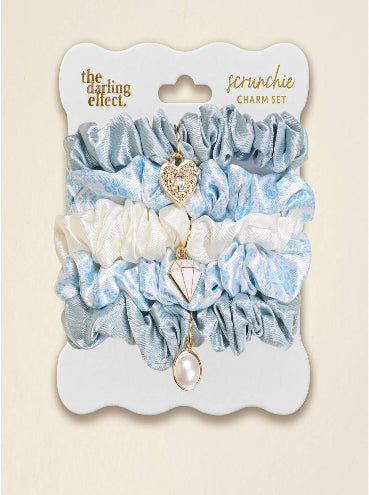 Scrunchie Charm Set–Something Blue