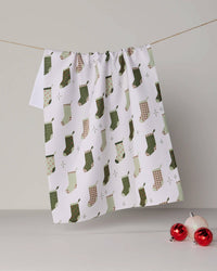 Stocking Medley Tea Towel