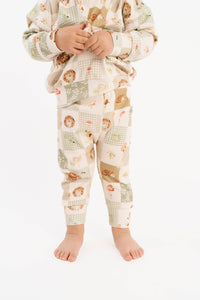 Hedgehog Patchwork Crewneck Set