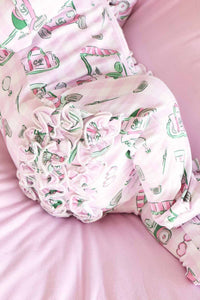Birdie Babes Ruffle Zipper Footie