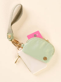 Dynamic Duo Pouch Wristlet-Sage