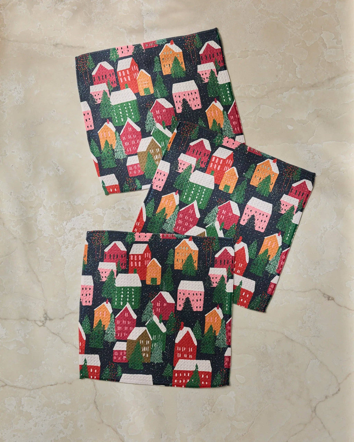 Alpine Village Dishcloth Set